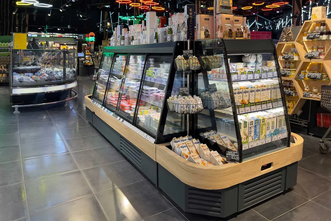 vitrine réfrigérée murale de 160cm de haut