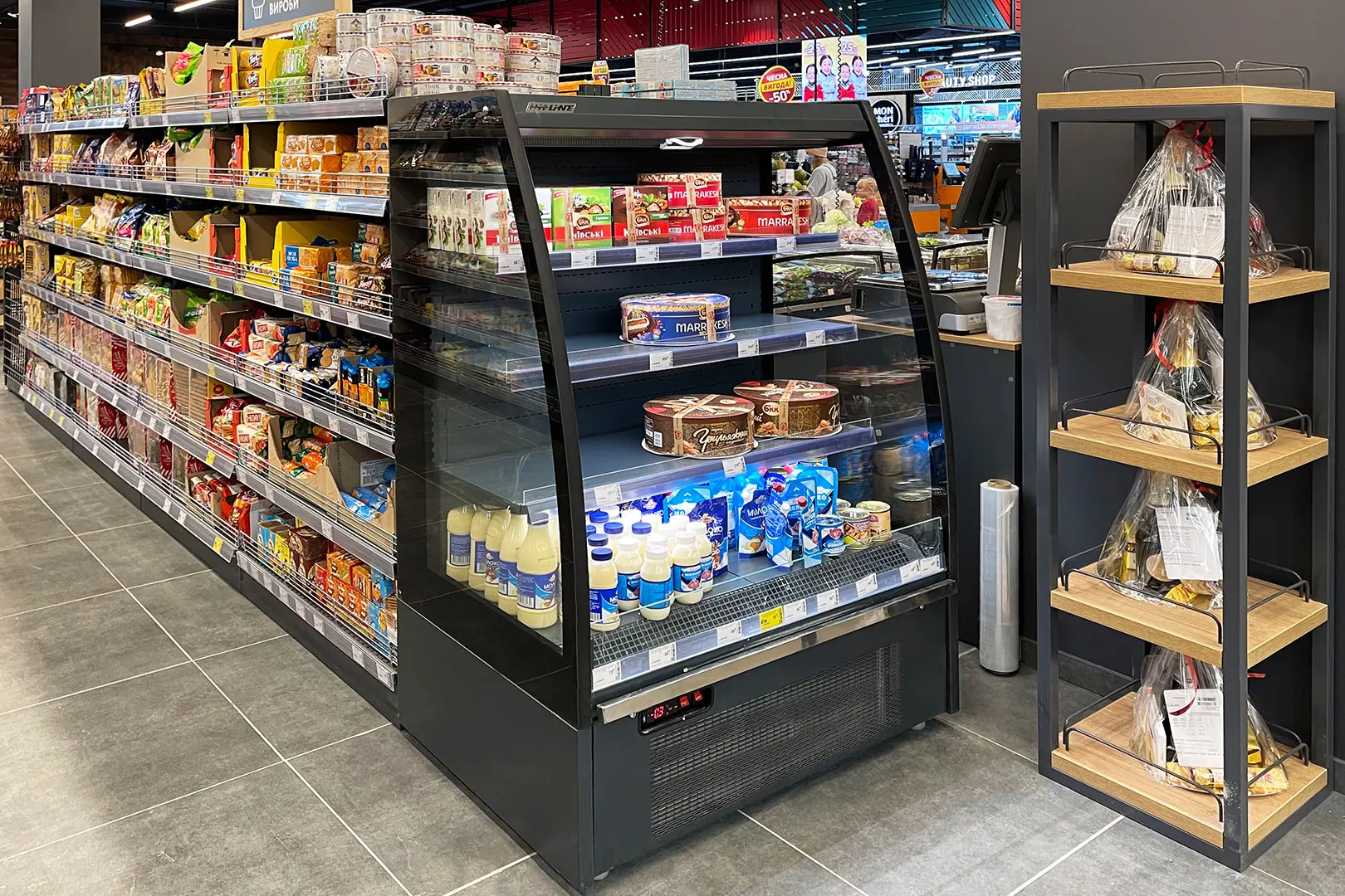 vitrine réfrigérée murale de 160cm de haut