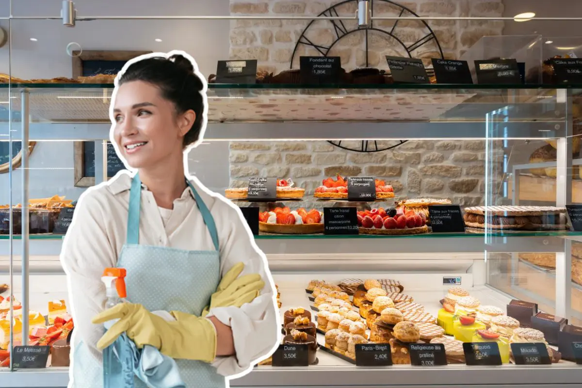 enlever les odeurs dans une vitrine à patisserie