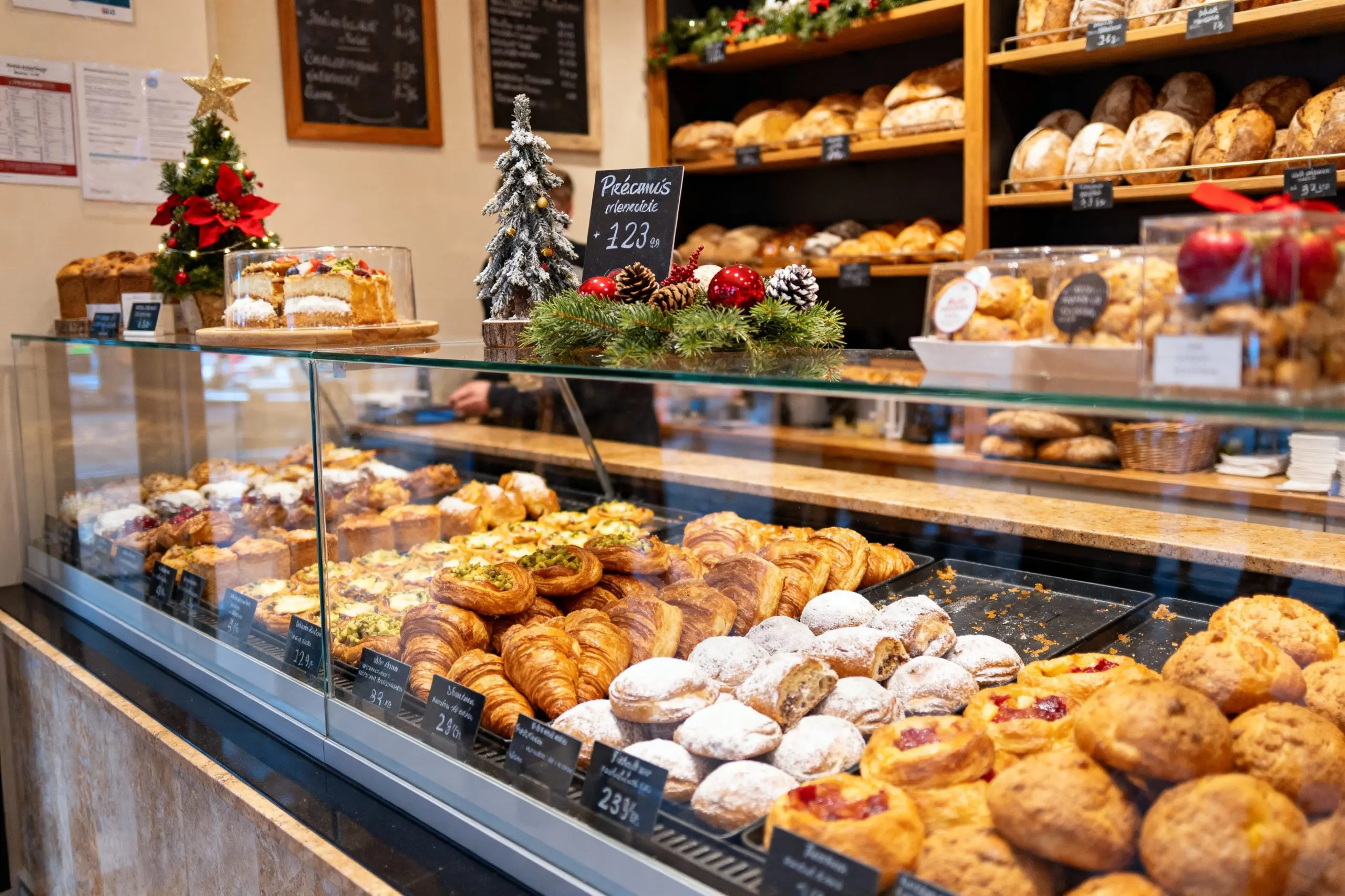 mechandising dans une boulangerie